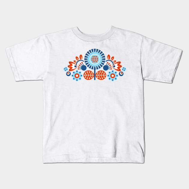 Folk Art Kids T-Shirt by AdrianaStore